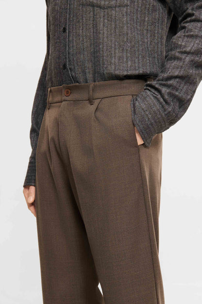 Elvine Herren Hose Arnason TactileWeave in Braun Meliert