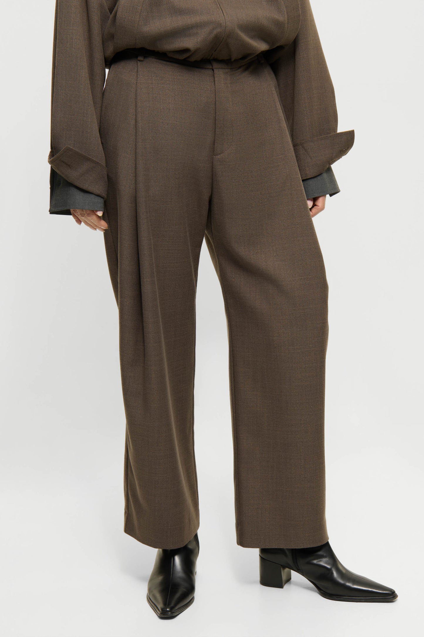 Elvine Damen Hose Admira TactileWeave in Braun Meliert