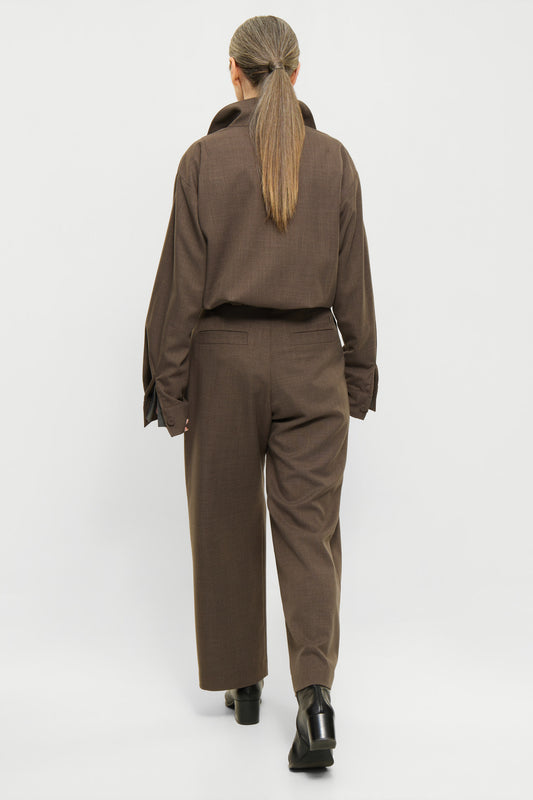 Elvine Damen Hose Admira TactileWeave in Braun Meliert