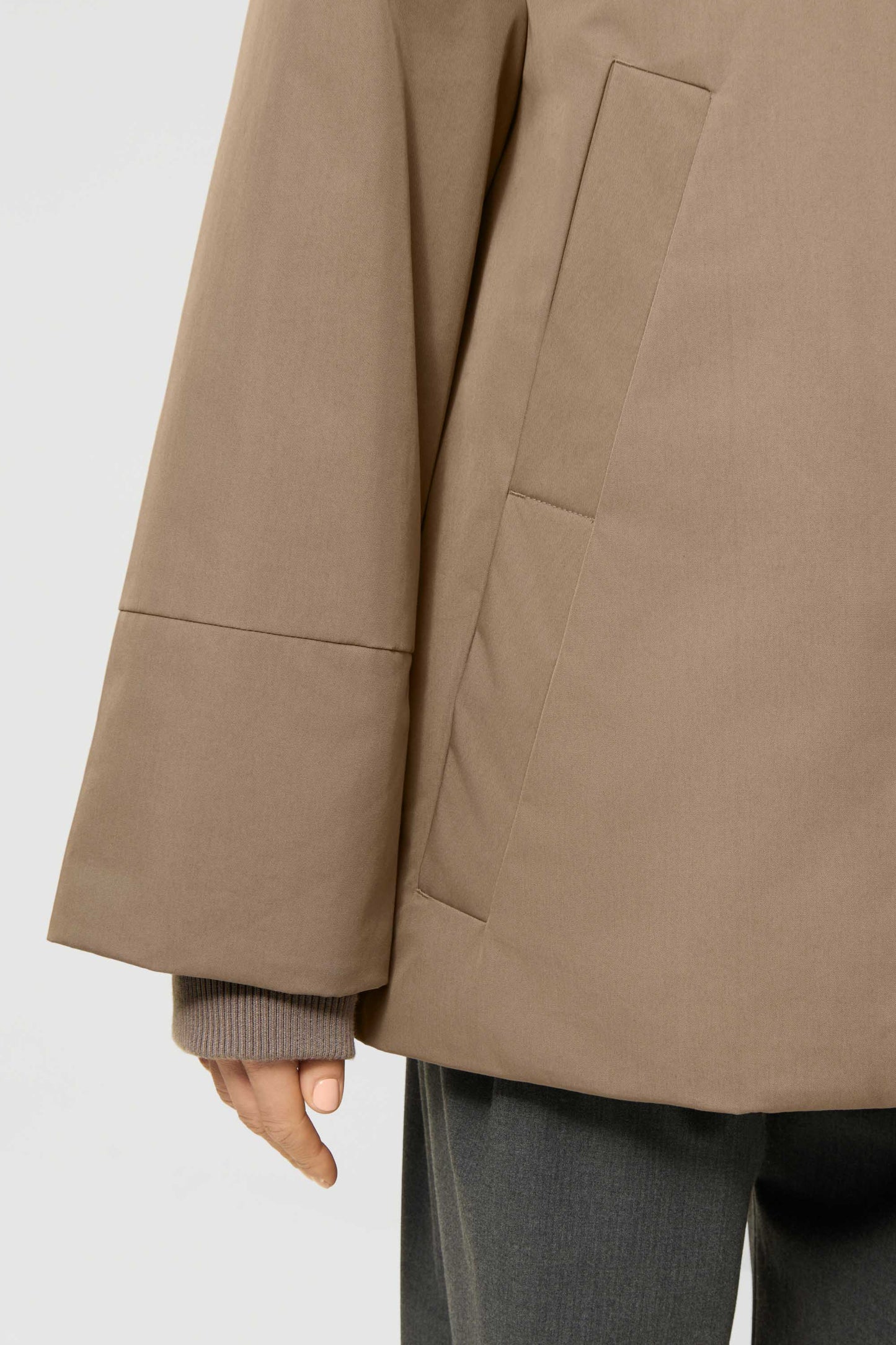 Elvine Damen Jacke Celina Cotton Twill 3K in Erdbraun