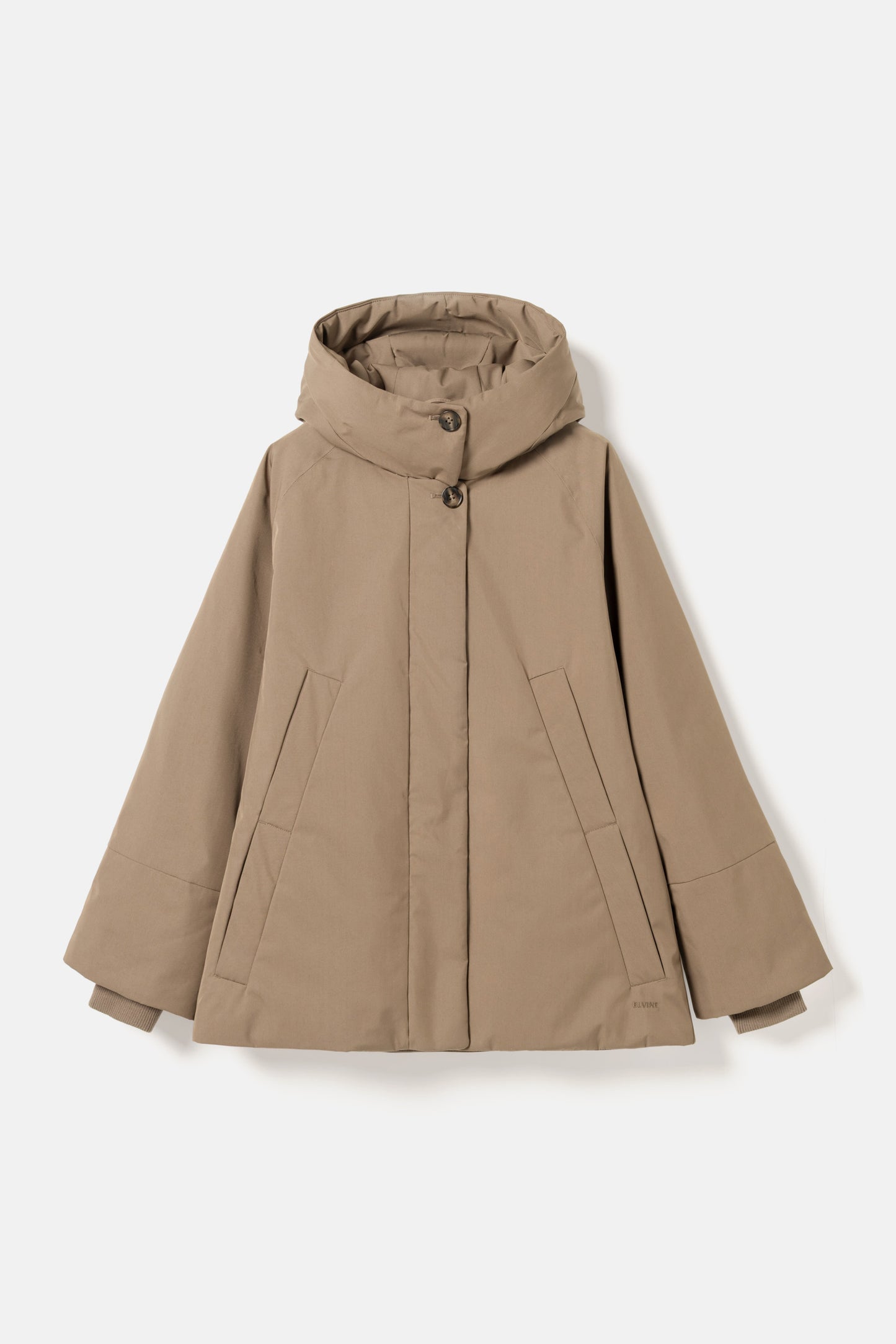 Elvine Damen Jacke Celina Cotton Twill 3K in Erdbraun