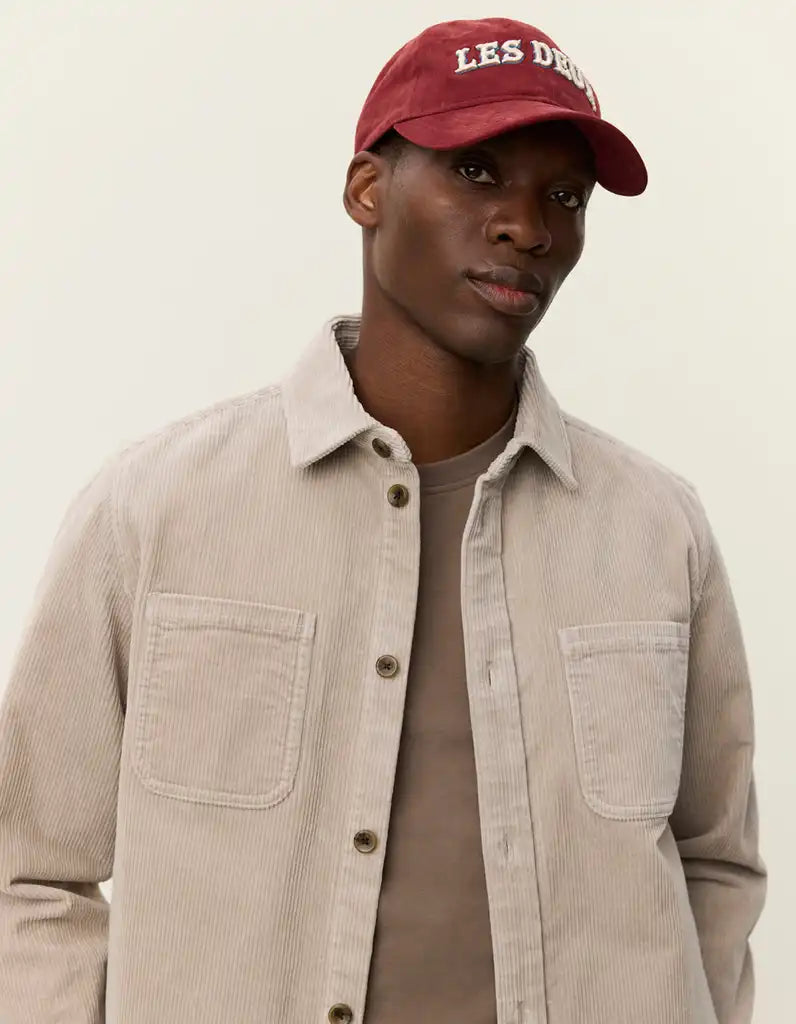 Les Deux Overshirt Kody Corduroy in der Farbe Light Sand