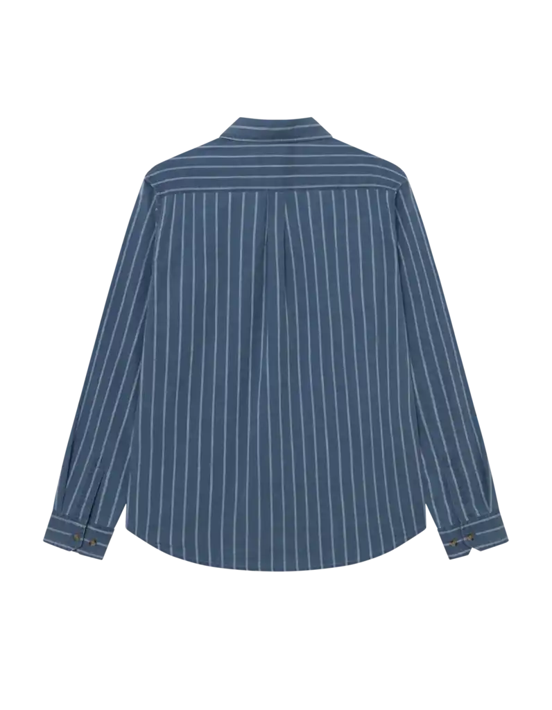 Les Deux Hemd Kash Indigo Stripe Shirt in der Farbe Denim Blue
