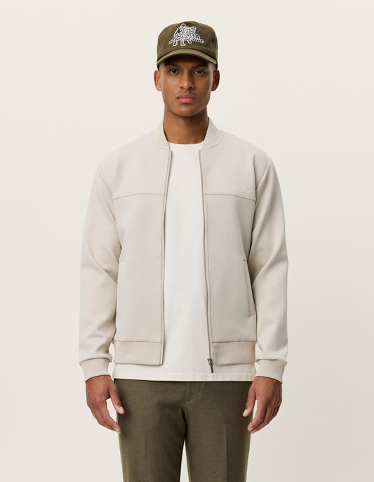 Les Deux Ballier Crew Track Jacket in der Farbe Light Sand