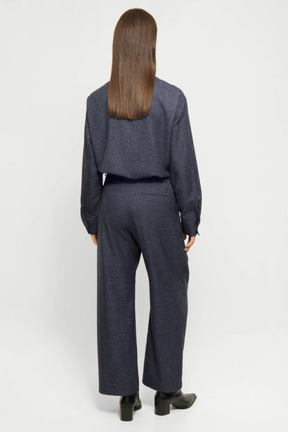 Elvine Damen Hose Admira TactileWeave in Navy Meliert