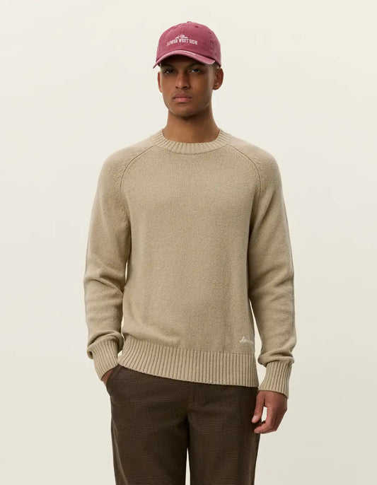 Les Deux  Pullover Brad in der Farbe Dark Sand