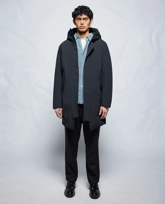 Elvine Herrenmantel Gunter in der Farbe Dark Navy