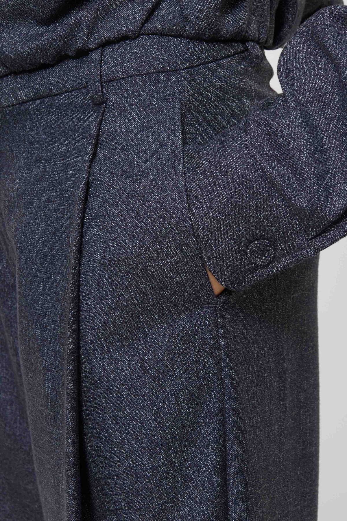 Elvine Damen Hose Admira TactileWeave in Navy Meliert