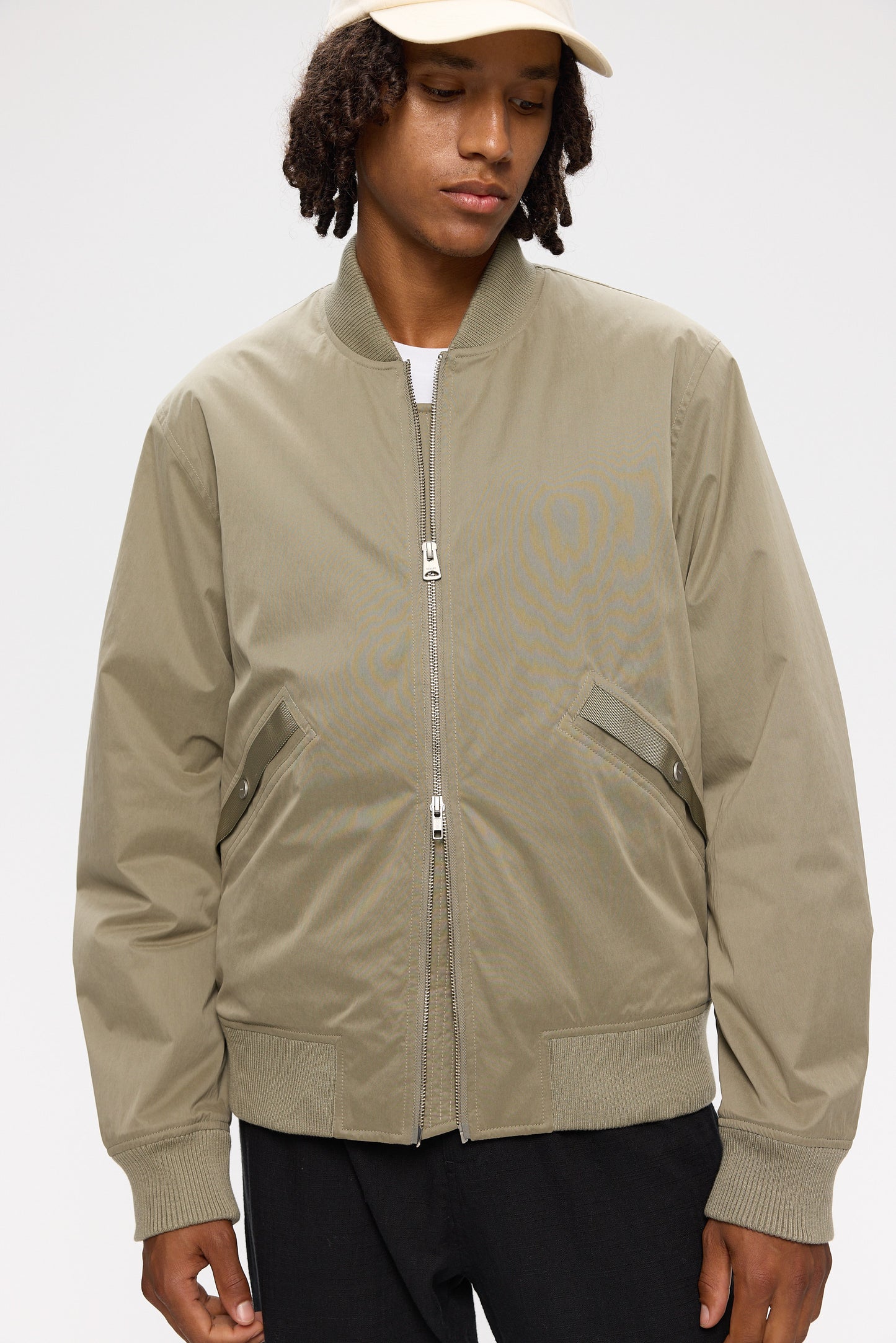 Elvine Herren Jacke Alde BrushLoom 3K in Silbergrün