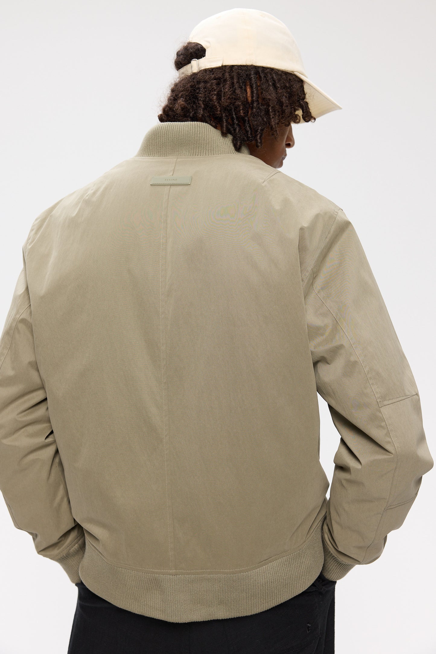 Elvine Herren Jacke Alde BrushLoom 3K in Silbergrün