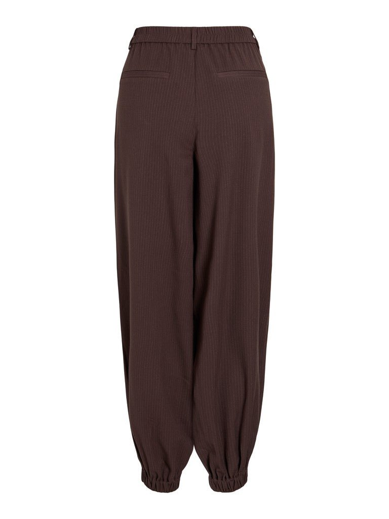 Vila Anzughose Vielin in Coffee Bean Melange W. Falcon Stripe