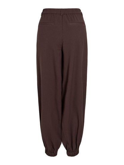 Vila Anzughose Vielin in Coffee Bean Melange W. Falcon Stripe