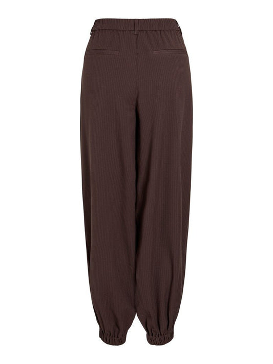 Vila Anzughose Vielin in Coffee Bean Melange W. Falcon Stripe