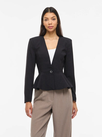 Vila Blazer Vissential in der Farbe Black Beauty