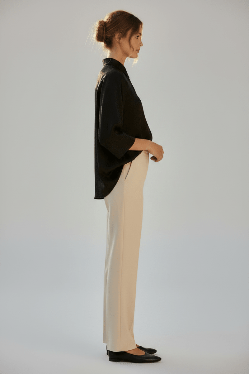 Vila Bluse Visalina in der Farbe Black Beauty