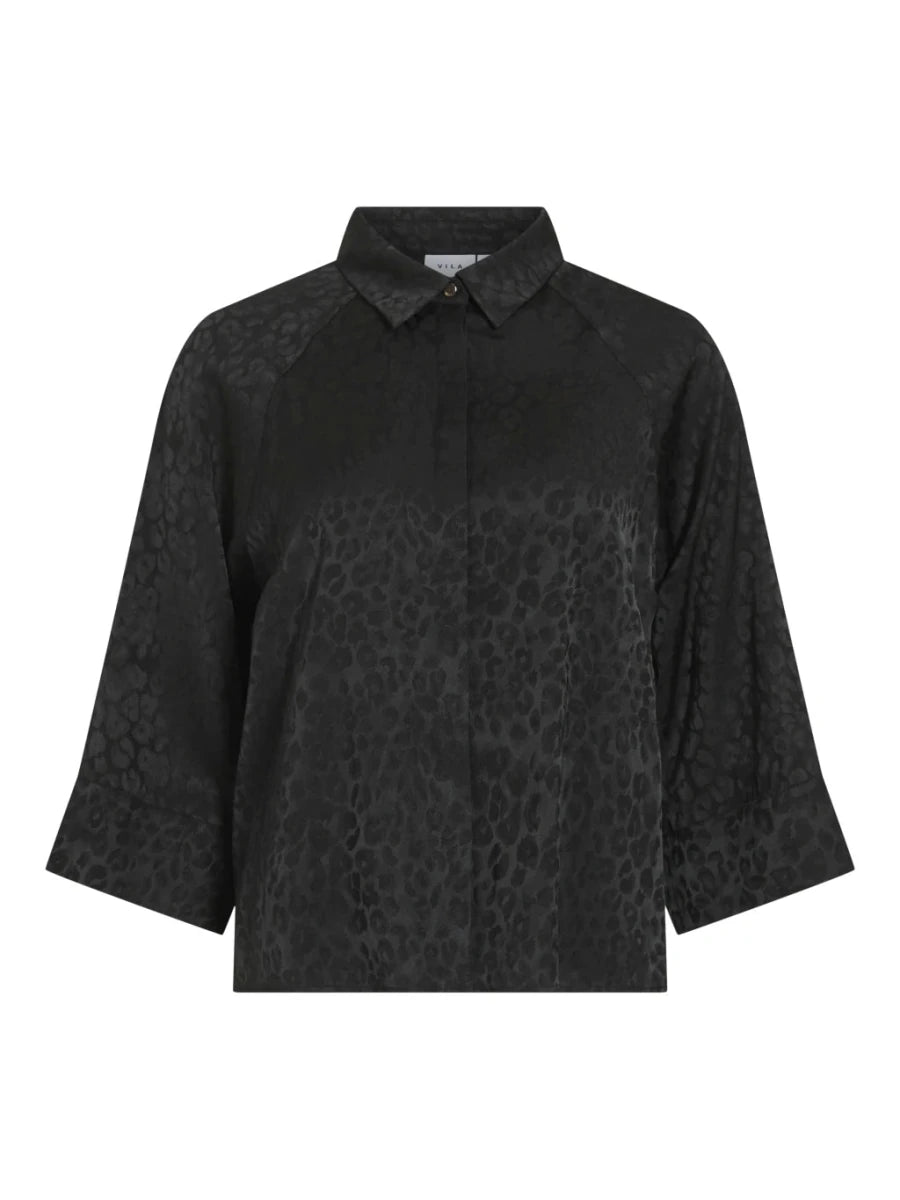 Vila Bluse Visalina in der Farbe Black Beauty