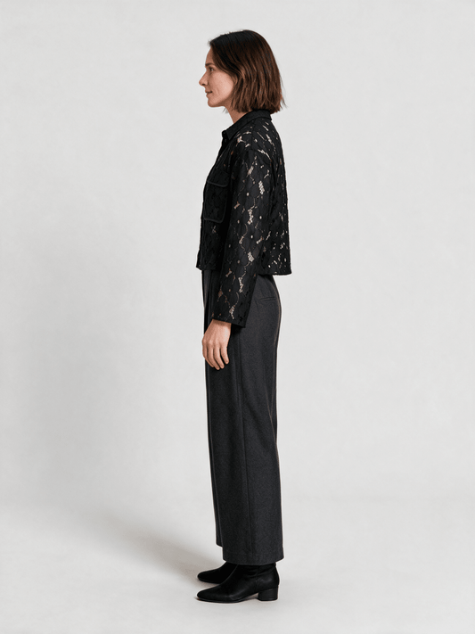 Vila Bluse Vitonato in Black Beauty