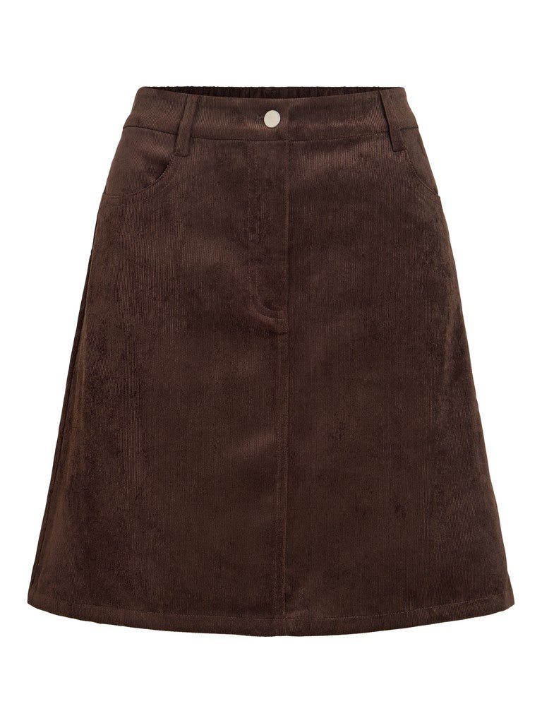 Vila Cord Rock A-Linie Courdie in Coffee Bean