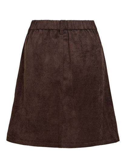 Vila Cord Rock A-Linie Courdie in Coffee Bean