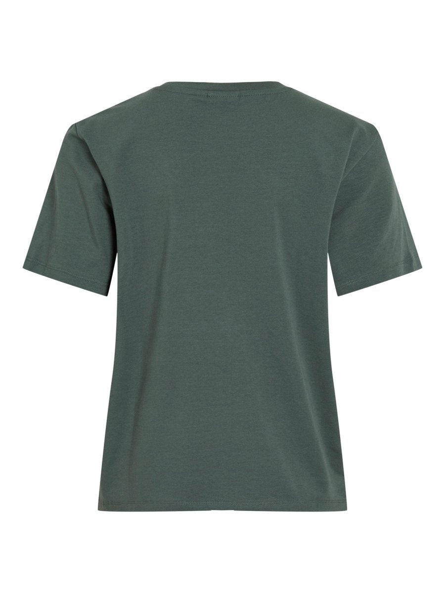Vila Damen T-Shirt Vinora Kurzarm T-Shirt - Balsam Green