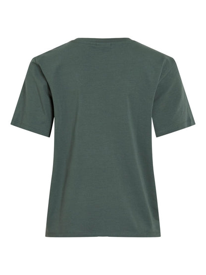 Vila Damen T-Shirt Vinora Kurzarm T-Shirt - Balsam Green