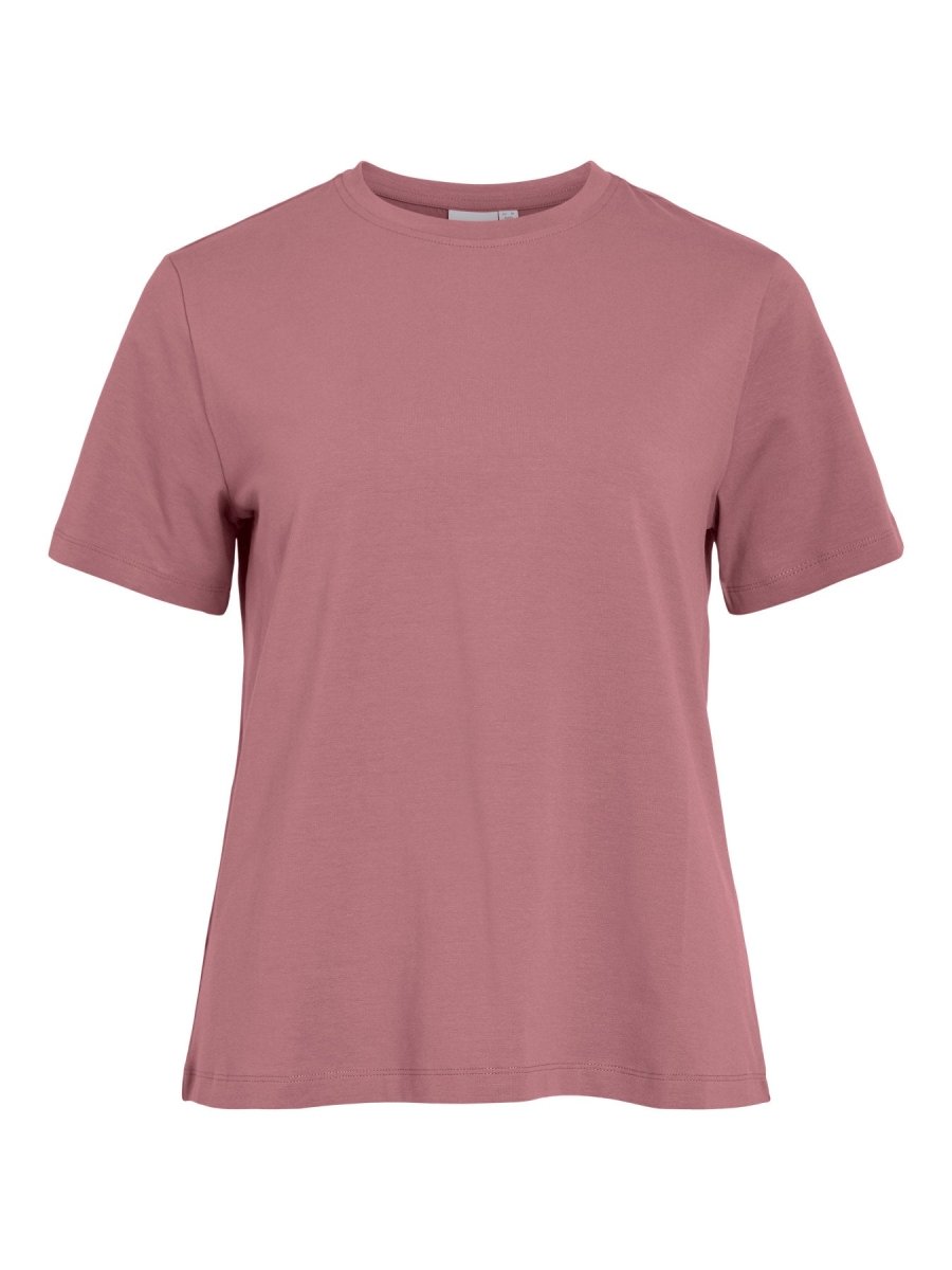Vila Damen T-Shirt Vinora Kurzarm T-Shirt - Nostalgia Rose