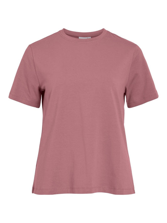 Vila Damen T-Shirt Vinora Kurzarm T-Shirt - Nostalgia Rose