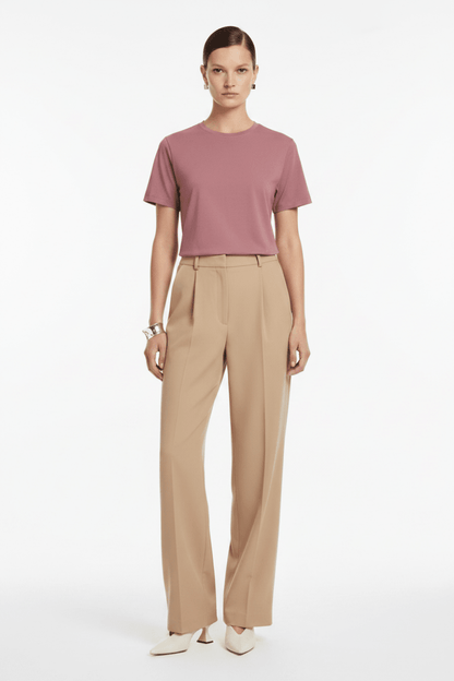 Vila Damen T-Shirt Vinora Kurzarm T-Shirt - Nostalgia Rose