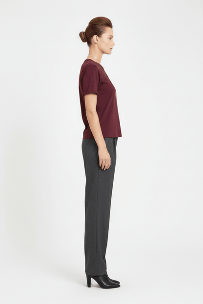 Vila Damen T-Shirt Vinora Kurzarm T-Shirt - Port Royale