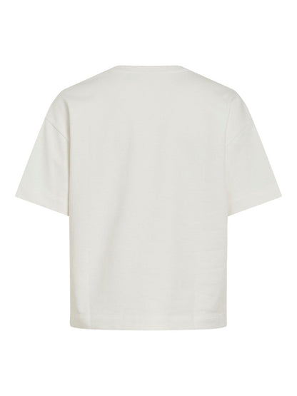 Vila Damen Top Vigley Hope O-Neck 2 4 Sweat Top - Snow White HOPE SNOW WHITE