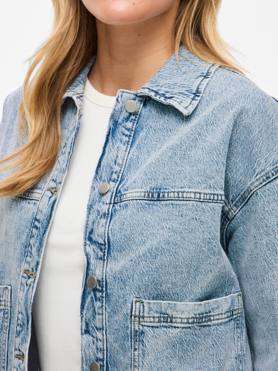 Vila Denim Jacket Vijaf in der Farbe Light Blue Denim