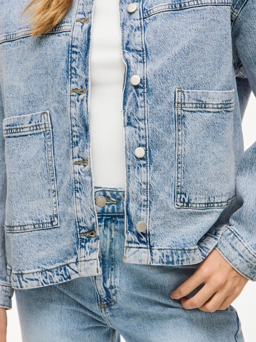 Vila Denim Jacket Vijaf in der Farbe Light Blue Denim