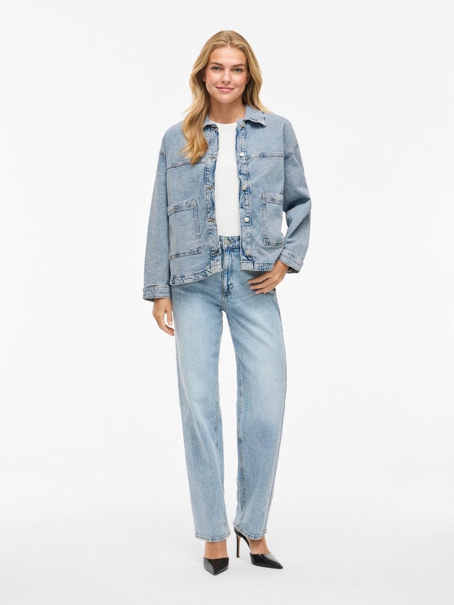 Vila Denim Jacket Vijaf in der Farbe Light Blue Denim