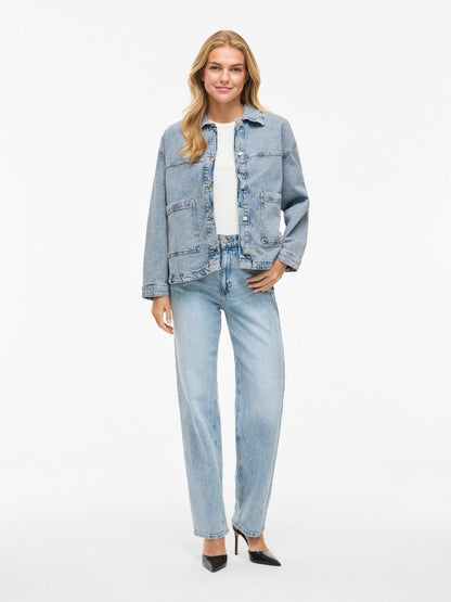 Vila Denim Jacket Vijaf in der Farbe Light Blue Denim