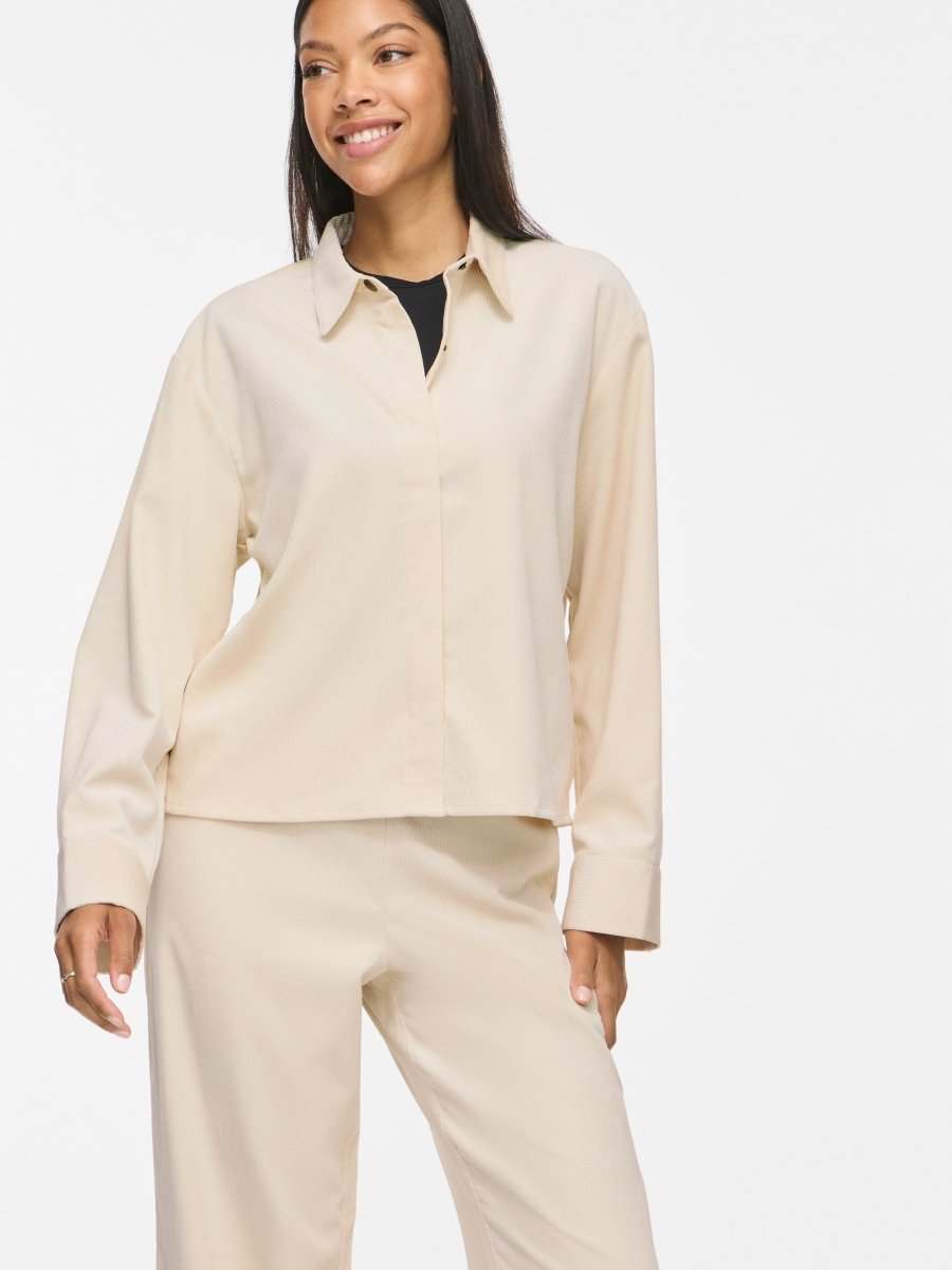 Vila Hemd L/S Shirt - Noos in Birch