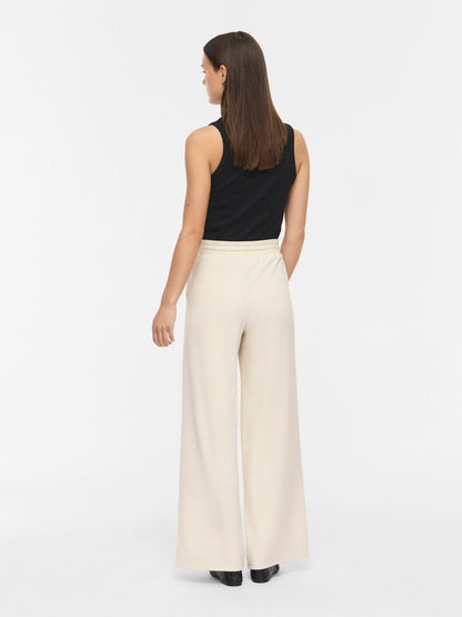 Vila Hose High-Waist Weite Sweat Birch
