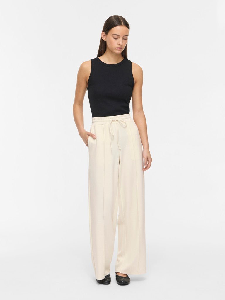 Vila Hose High-Waist Weite Sweat Birch