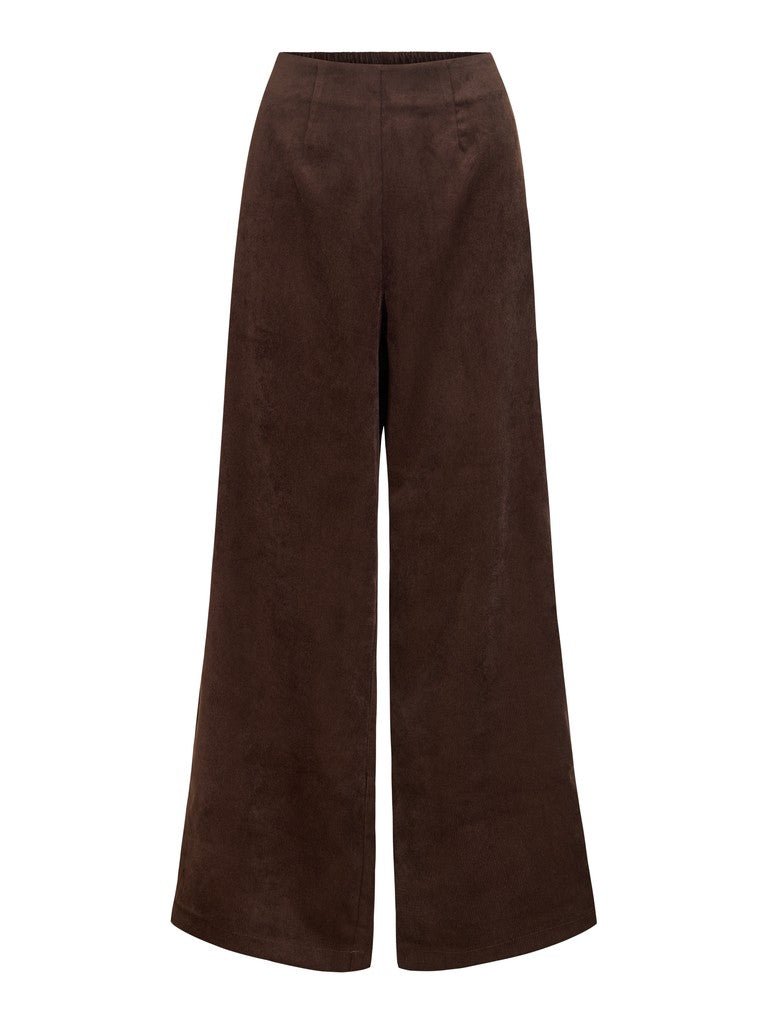 Vila Hose Hw Pants in Coffee Bean