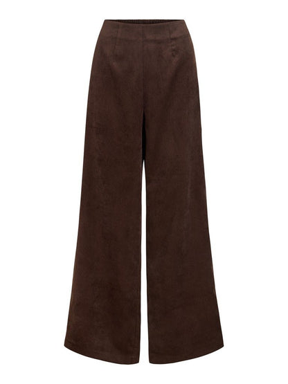 Vila Hose Hw Pants in Coffee Bean