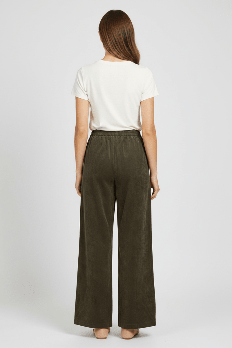 Vila Hose Hw Pants in Forest Night