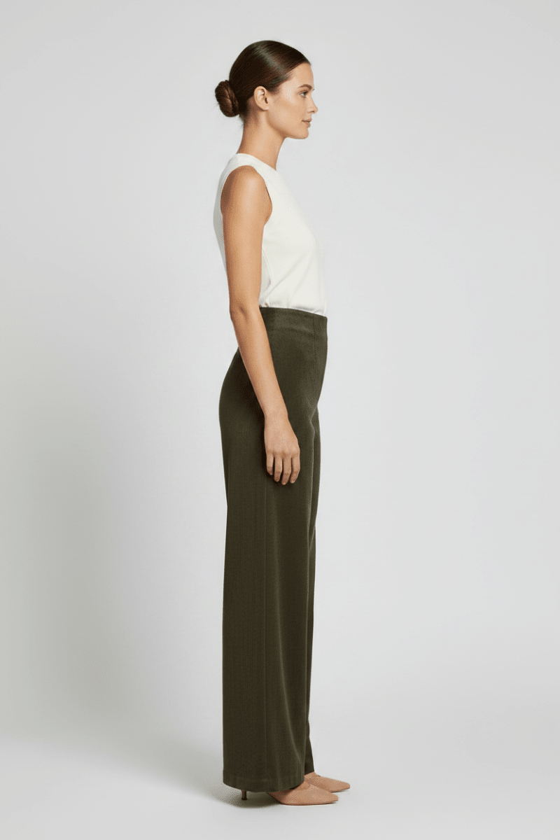 Vila Hose Hw Pants in Forest Night