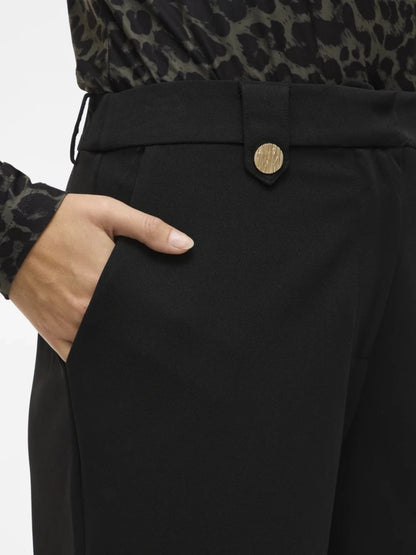 Vila Hose mit weitem Bein Black