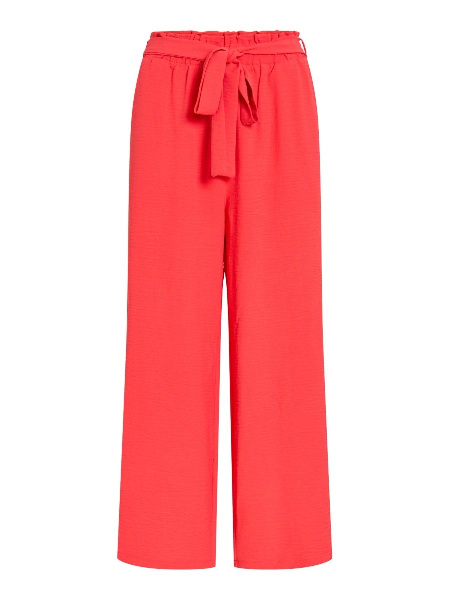 Vila Hose VIJOSA HW BELTED CULOTTE PANTS - NOOS - Hibiscus