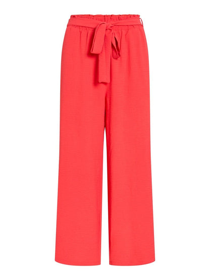 Vila Hose VIJOSA HW BELTED CULOTTE PANTS - NOOS - Hibiscus