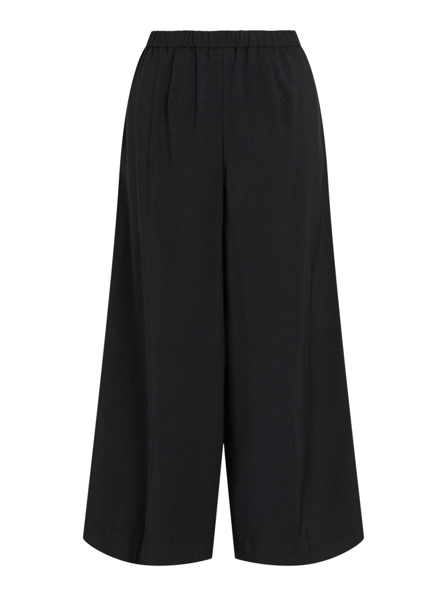 Vila Hose Vimarilee High-Waist Weite Culotte Black Beauty