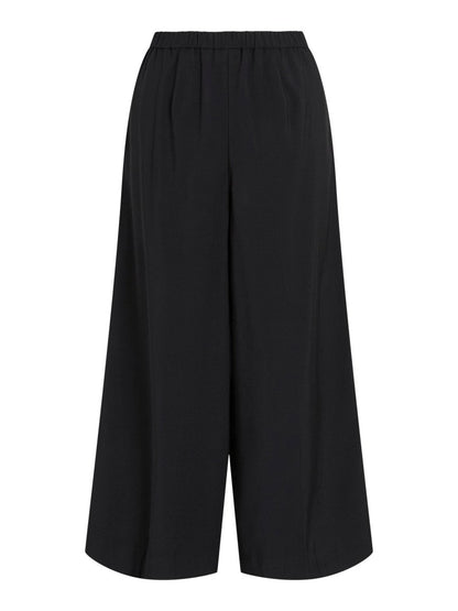 Vila Hose Vimarilee High-Waist Weite Culotte Black Beauty