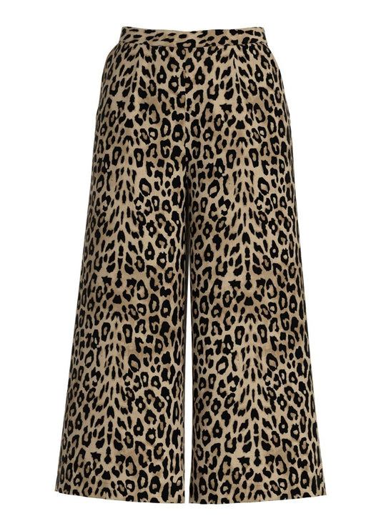 Vila Hose VIPRISILLA PRI HW CULOTTE PANTS/VOL/RC/2 - Birch LEO