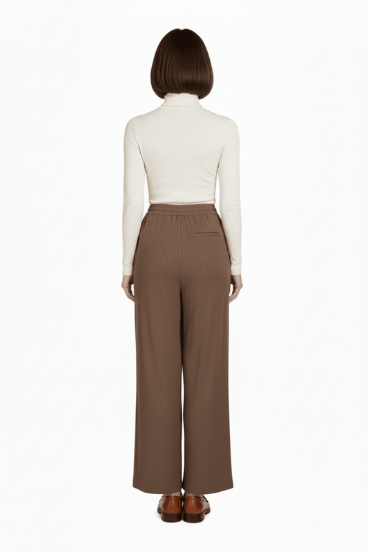 VILA Hose VIZINA HW PANTS/PB/1 - Cub