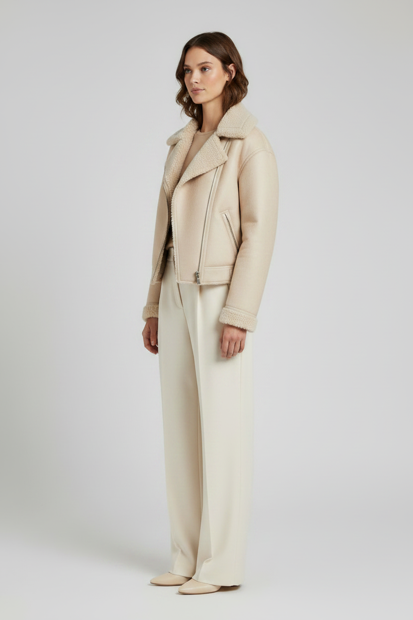 Vila Jacke in der Farbe Creme