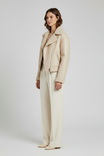 Vila Jacke in der Farbe Creme